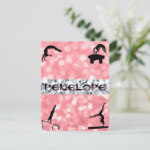 Girls Gymnastics Events Glitz und Glam Postkarte (Stehend Vorderseite)