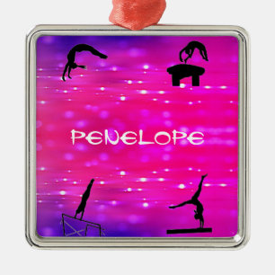 Girls Gymnastics Events Ornament Aus Metall