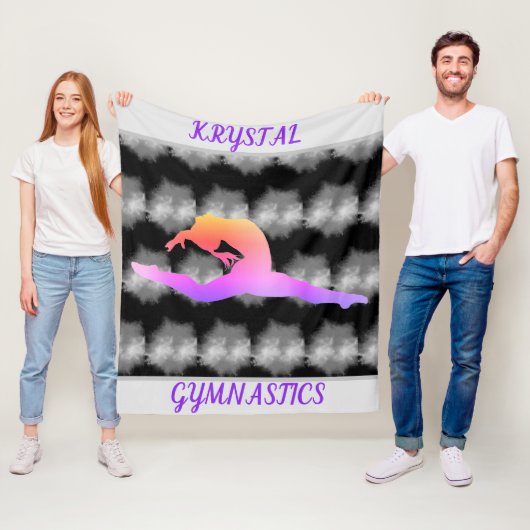 Girls Gymnastics Fleece Blanket (Beispiel)