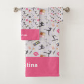 Girls Gymnastics - Girly Makeup Badhandtuch Set (Insitu)