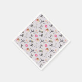 Girls Gymnastics - Girly Makeup Serviette (Ecke)