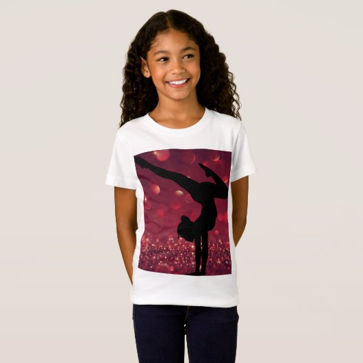 Girls Gymnastics Gymnast T - Shirt (Vorne ganz)