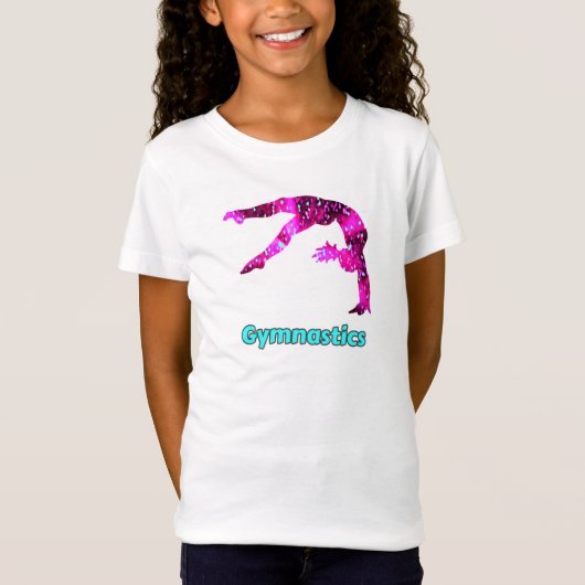 Girls Gymnastics Handspring T - Shirt (Vorderseite)