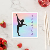 Girls Gymnastics Pastel Paper Napkins Serviette (Beispiel)