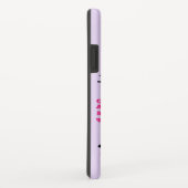 Girls Gymnastics Personalisiert Lilac iPhone Case (Hinten/Rechts)