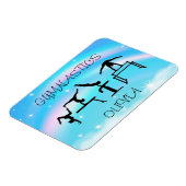 Girls Gymnastics Rainbow Wirbel Magnet (Linke Seite)