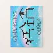 Girls Gymnastics Rainbow Wirbel Puzzle (Vertikal)