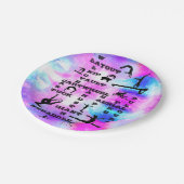 Girls Gymnastics Skills Crosswords (8) Papierplatt Pappteller (Schrägansicht)