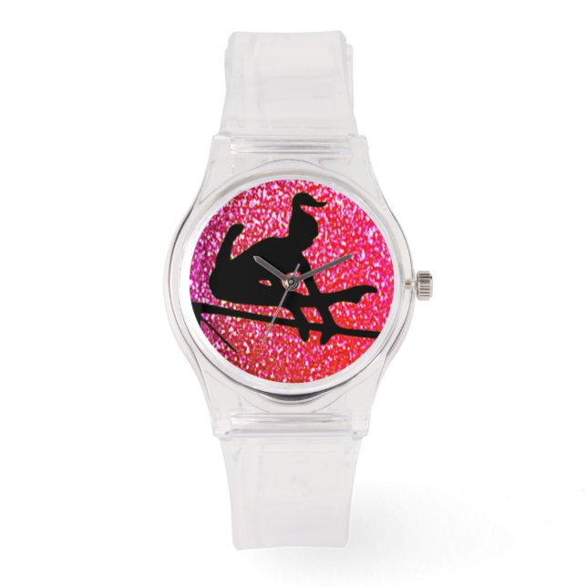 Girls Gymnastics Sparkle Uneven Bars eWatch Armbanduhr (Vorderseite)