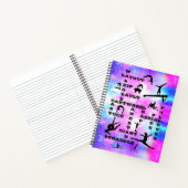 Girls Gymnastics SpiralNotebook mit ihrem Namen Notizblock (Innenseite)