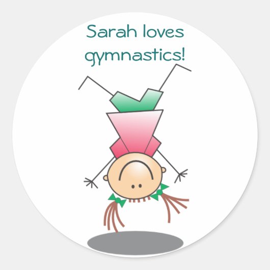 Girls Gymnastics Stickers (Vorderseite)