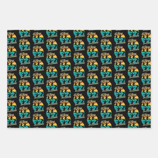 Girls Gymnastik - Alles ist möglich Geschenkpapier Set (Vorderseite 2)