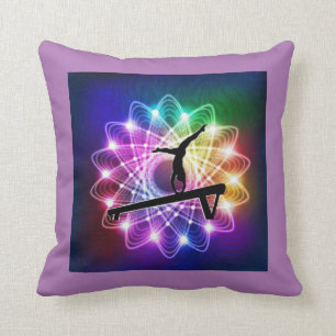 Girls Gymnastik Balanceabgleich Individuelle Name Kissen