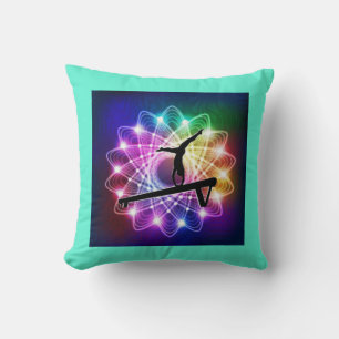 Girls Gymnastik Balanceabgleich Individuelle Name Kissen