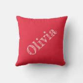 Girls Gymnastik Balanceabgleich Individuelle Name Kissen (Rückseite)