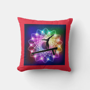 Girls Gymnastik Balanceabgleich Individuelle Name Kissen