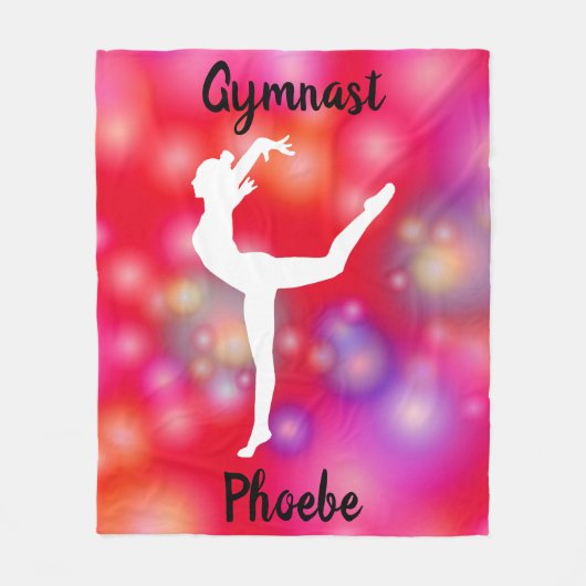 Girls Gymnastik Bubble Fun Fleece Blanket (Vorderseite)