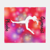 Girls Gymnastik Bubble Fun Fleece Blanket (Vorderseite (Horizontal))