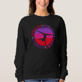 Girls Gymnastik Charakterstärke Courage Sweatshirt (Vorderseite)