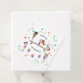 Girls Gymnastik Cupcake Balloon Geburtstagsparty Geschenkanhänger (Beispiel)