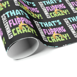 Girls Gymnastik - Drehend Crazy Geschenkpapier