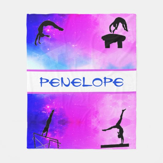 Girls Gymnastik Events Abstrakt Blanket Fleecedecke (Vorderseite)