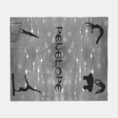 Girls-Gymnastik-Events - Blanken Fleecedecke (Vorderseite (Horizontal))