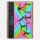 Girls Gymnastik Events farbenfrohe Donnerschlag Decke (Vorderseite Vertikal)