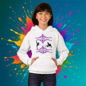 Girls Gymnastik "I Liebe Gymnastics" Hoodie