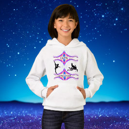 Girls Gymnastik "I Liebe Gymnastics" Hoodie