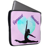 Girls Gymnastik Laptop Sleeve Personalisiert (Vorne Rechts)