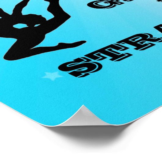 Girls Gymnastik Skills Crosswords Poster (Ecke)