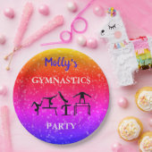 Girls Gymnastik Sparkle Geburtstagsparty Custom Pappteller (Party)