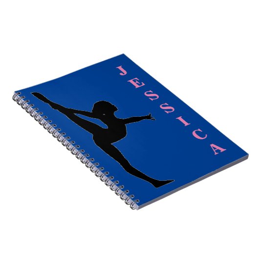 Girls Gymnastik Spiral Foto Notebook Notizblock (Rechte Seite)