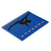 Girls Gymnastik Spiral Foto Notebook Notizblock (Linke Seite)