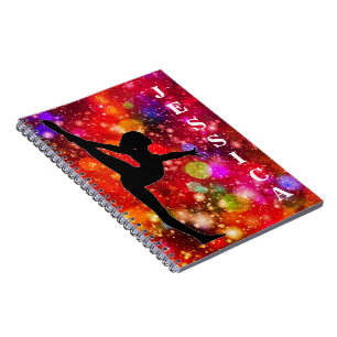 Girls Gymnastik Spiral Foto Notebook Notizblock