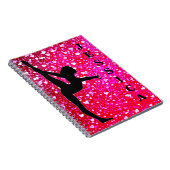 Girls Gymnastik Spiral Foto Notebook Notizblock (Rechte Seite)