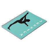 Girls Gymnastik Spiral Foto Notebook Notizblock (Linke Seite)
