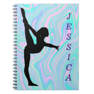 Girls Gymnastik Spiral Foto Notebook Notizblock