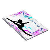 Girls Gymnastik Spiral Wirbel Foto Notebook Notizblock (Rechte Seite)