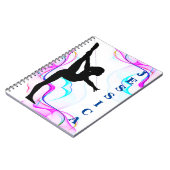 Girls Gymnastik Spiral Wirbel Foto Notebook Notizblock (Linke Seite)