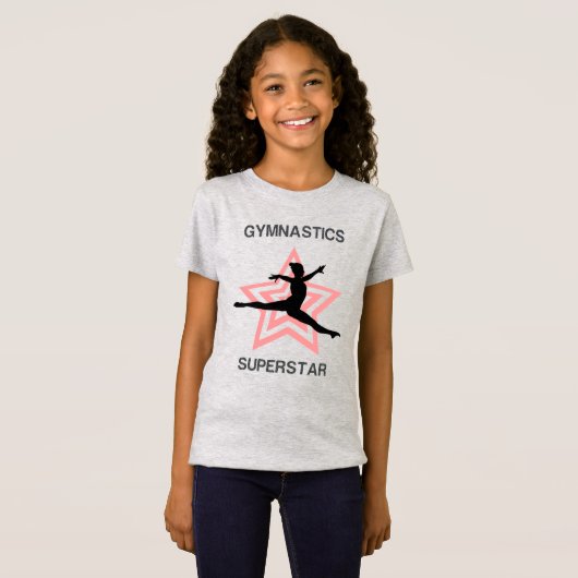 Girls Gymnastik Superstar Leap T - Shirt (Vorne ganz)