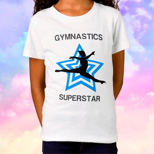 Girls Gymnastik Superstar Leap T - Shirt