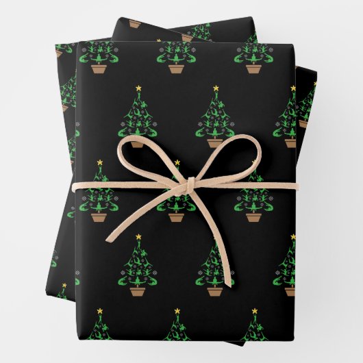 Girls Gymnastik Weihnachtsbaum Geschenkpapier Set (Beispiel)