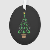 Girls Gymnastik Weihnachtsbaum Ornament (Vorderseite)