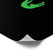 Girls Gymnastik Weihnachtsbaum Poster (Ecke)