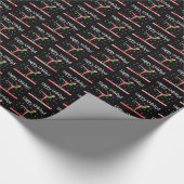 Girls Gymnastik Weihnachtself Geschenkpapier (Ecke)