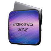 Girls Gymnastik Zone Gymnast Rainbow Sparkle Laptopschutzhülle (Vorderseite Links)