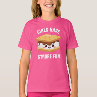 Girls haben mehr Spaß - Camping Marshmallows Funny T-Shirt