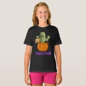 Girls Halloween Cactus T-Shirt (Vorne ganz)